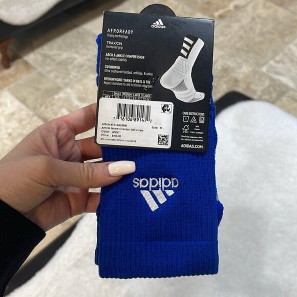 Unisex Adidas Creator 365 Basketball Crew Socks - Picture 6 of 10